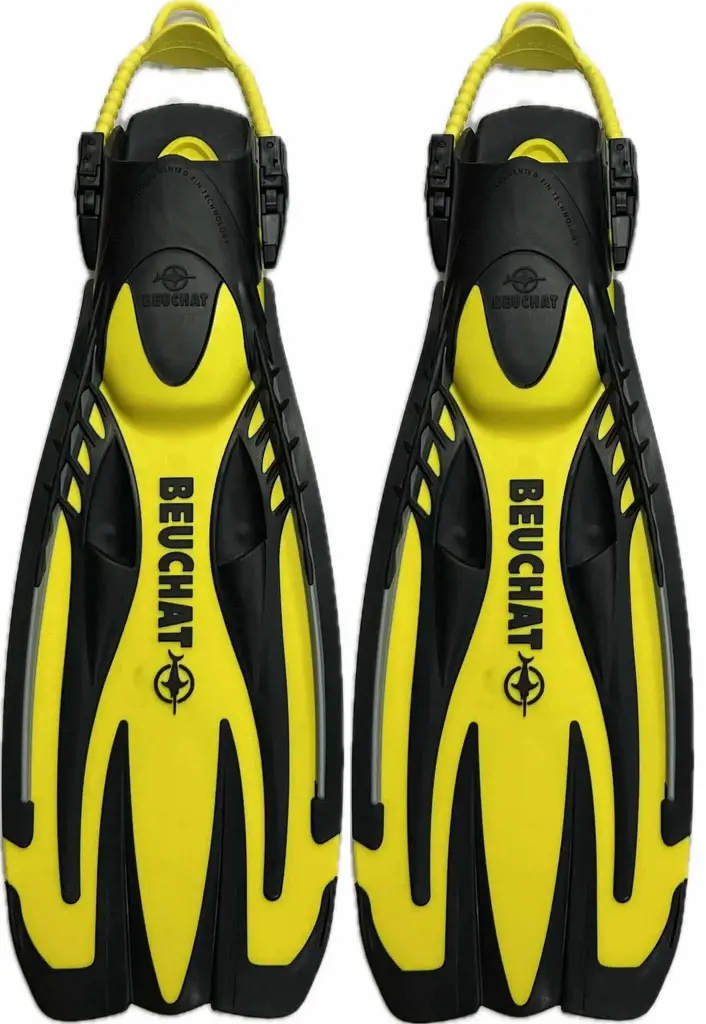 Beuchat Powerjet réglable caoutchouc Jaune M-L