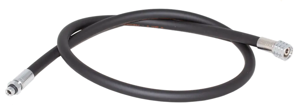 Tuyau LP raccord un demi caoutchouc rouge 80cm