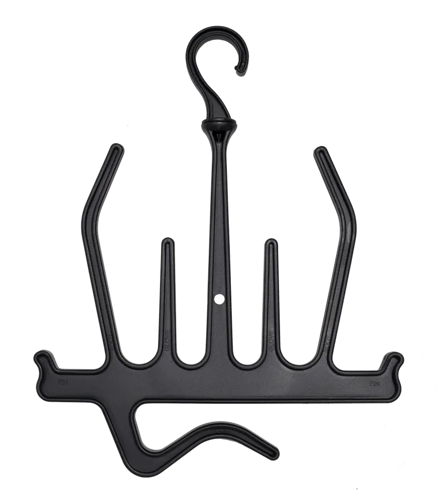 Cintre équipements (boots, gants, cagoules, palmes)